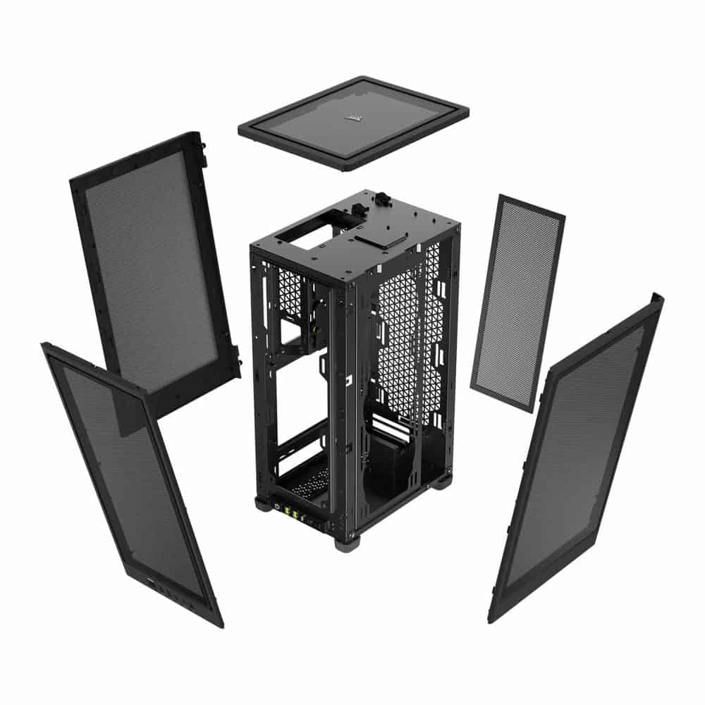 (image for) Corsair 2000D Airflow Black Mini-ITX Mini Tower High Airflow Case Black